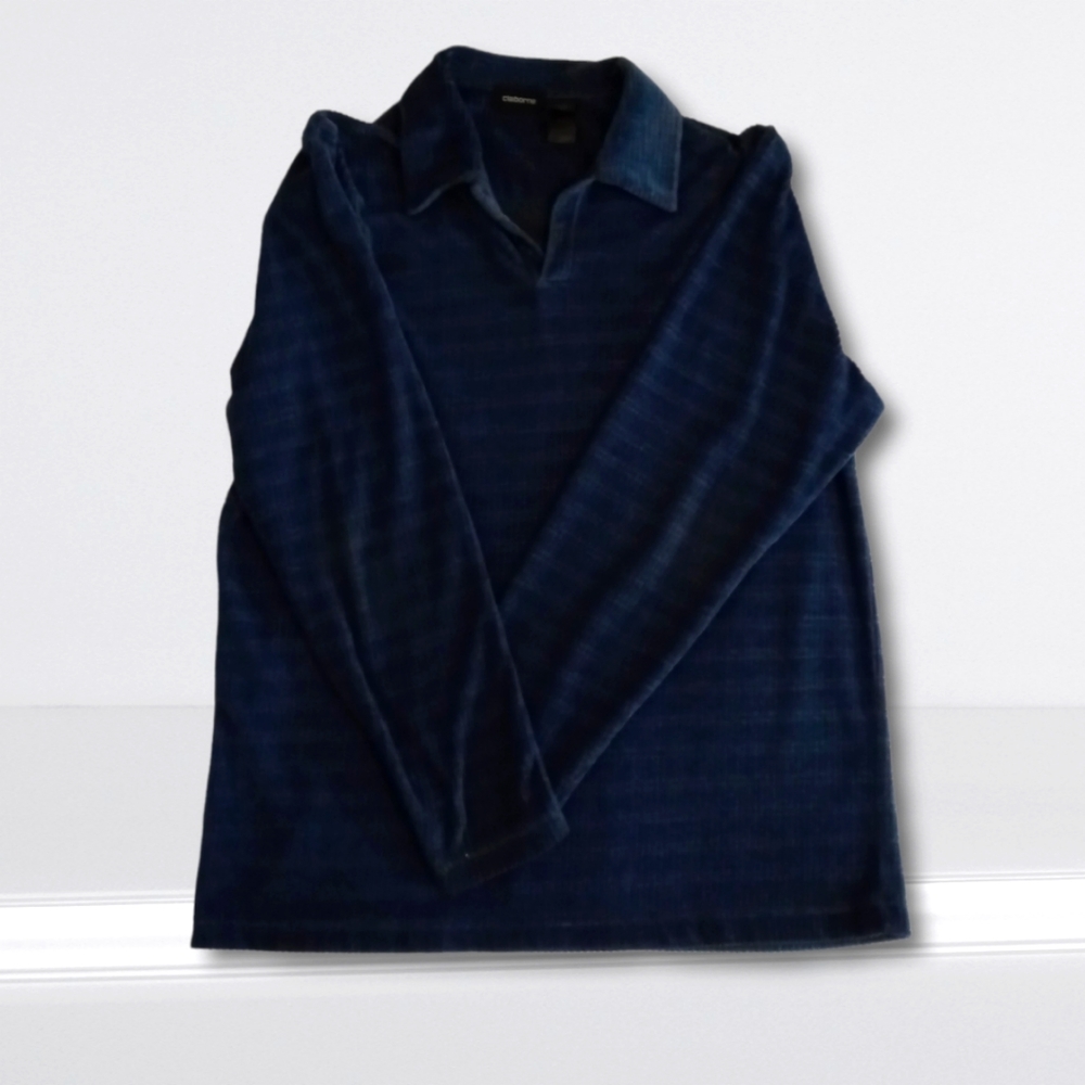 Liz Claiborne for men long sleeve dress shirt. Blue color Size Medium
